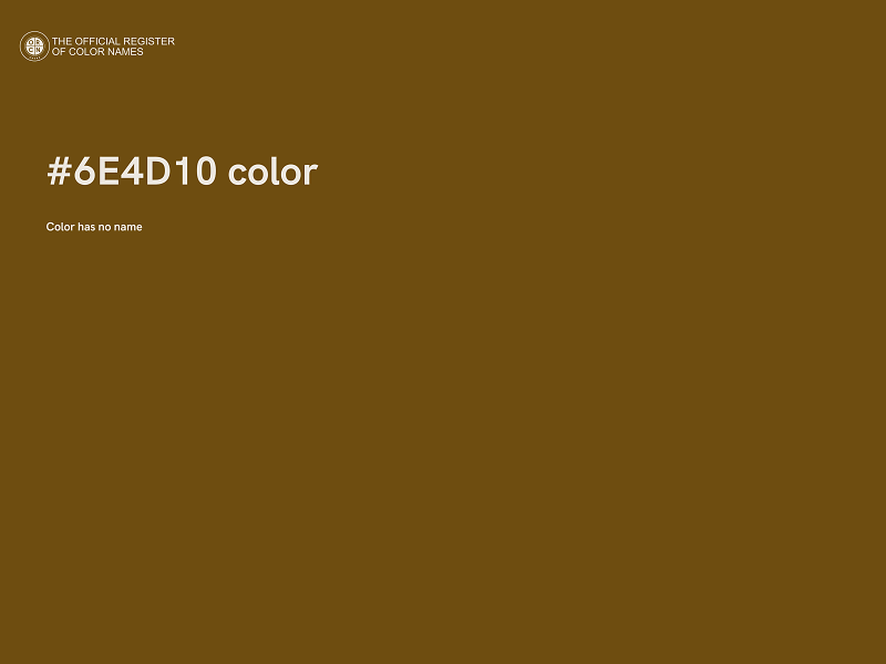 #6E4D10 color image