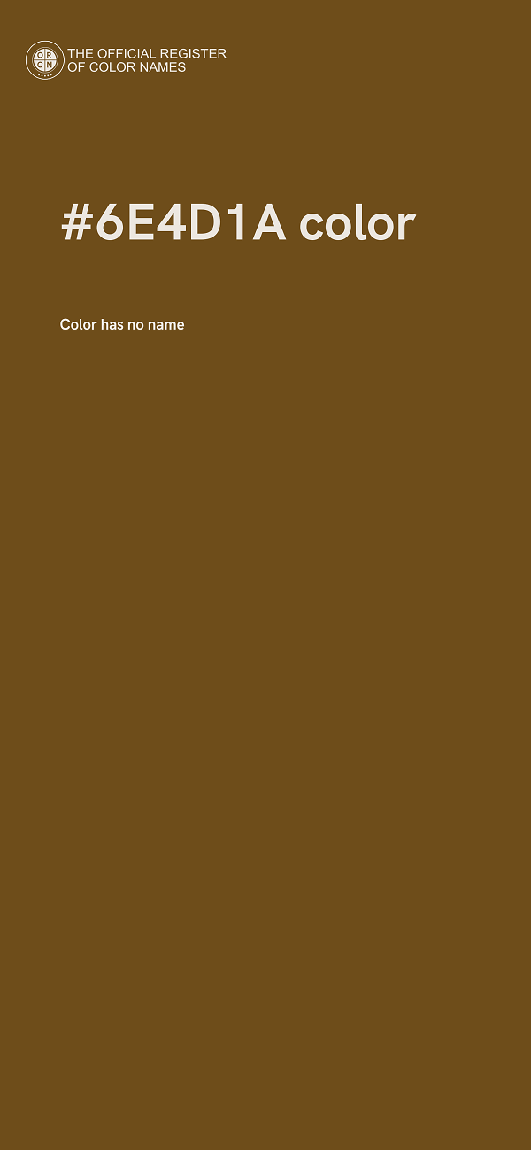 #6E4D1A color image