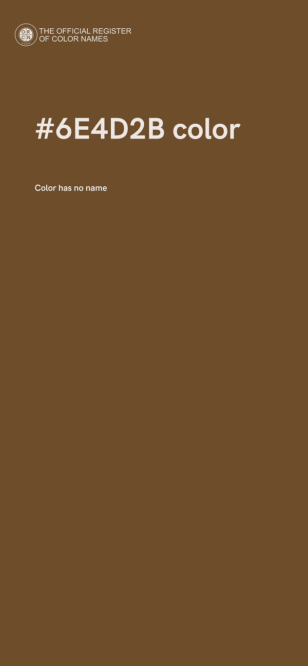 #6E4D2B color image