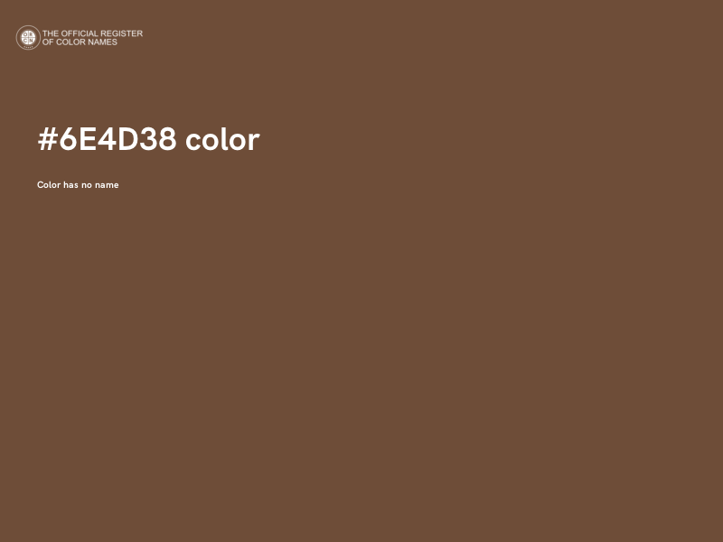 #6E4D38 color image