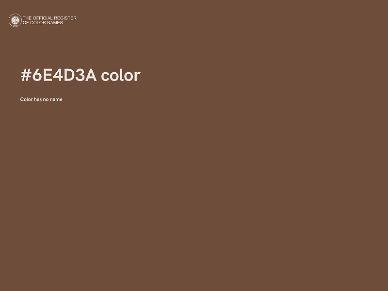 #6E4D3A color image