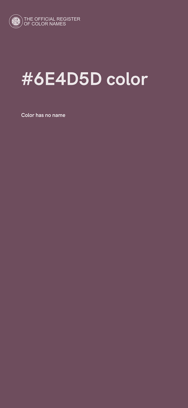 #6E4D5D color image