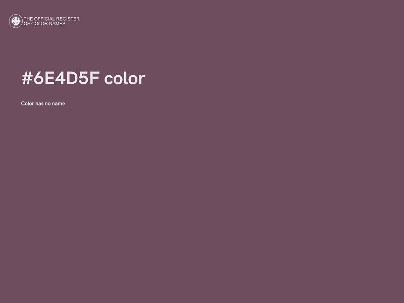 #6E4D5F color image