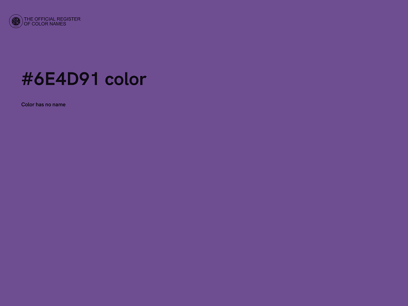#6E4D91 color image