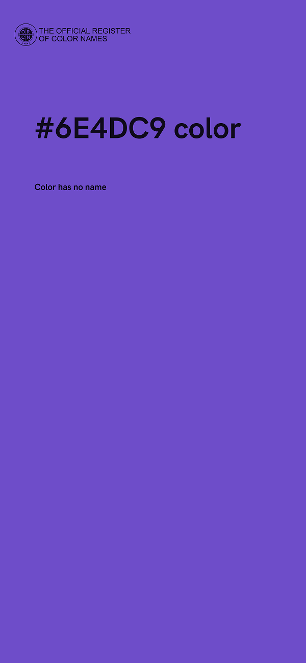 #6E4DC9 color image