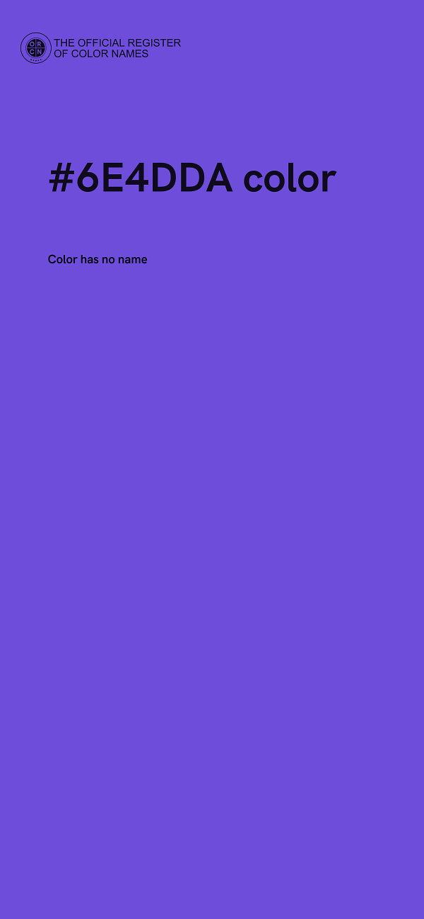 #6E4DDA color image