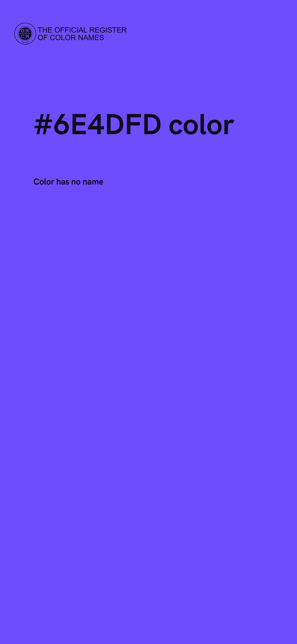 #6E4DFD color image
