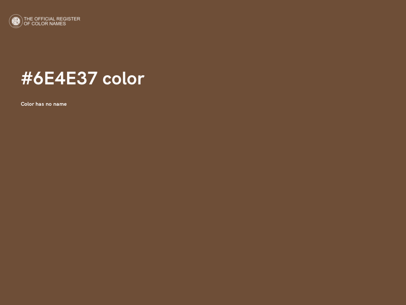 #6E4E37 color image