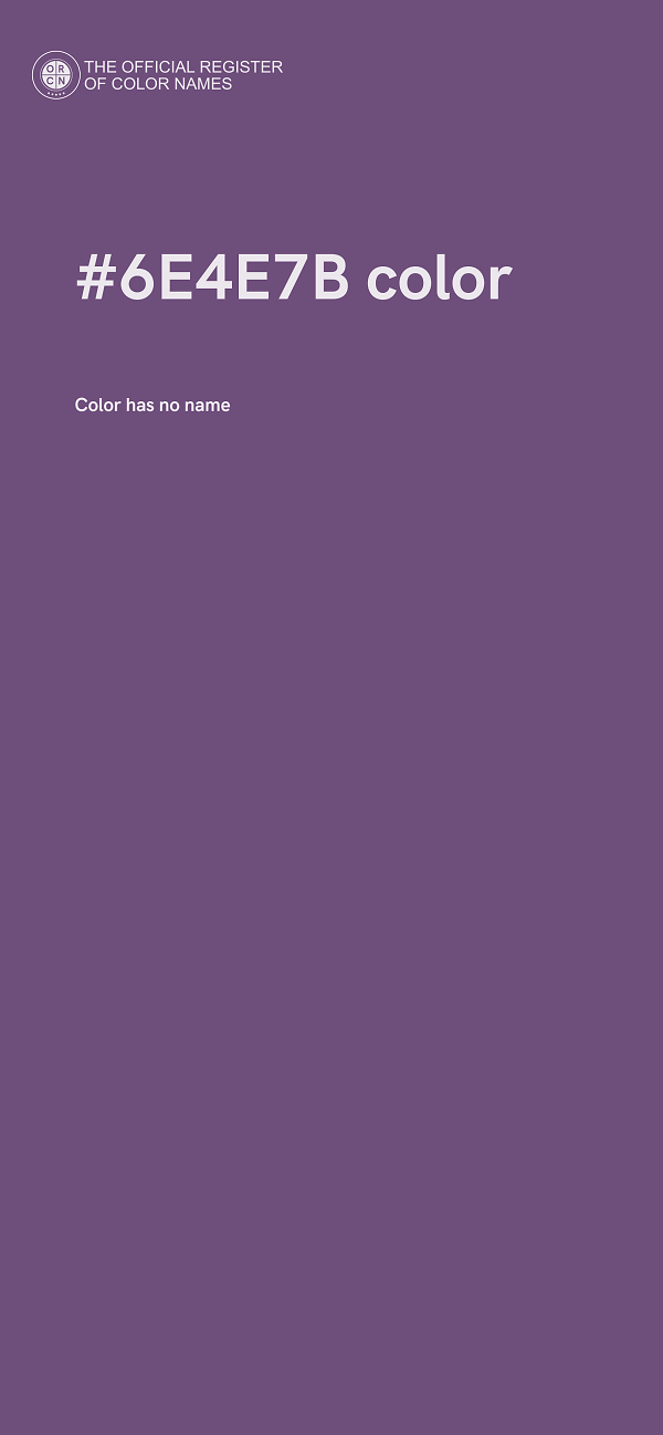 #6E4E7B color image