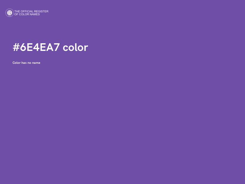 #6E4EA7 color image