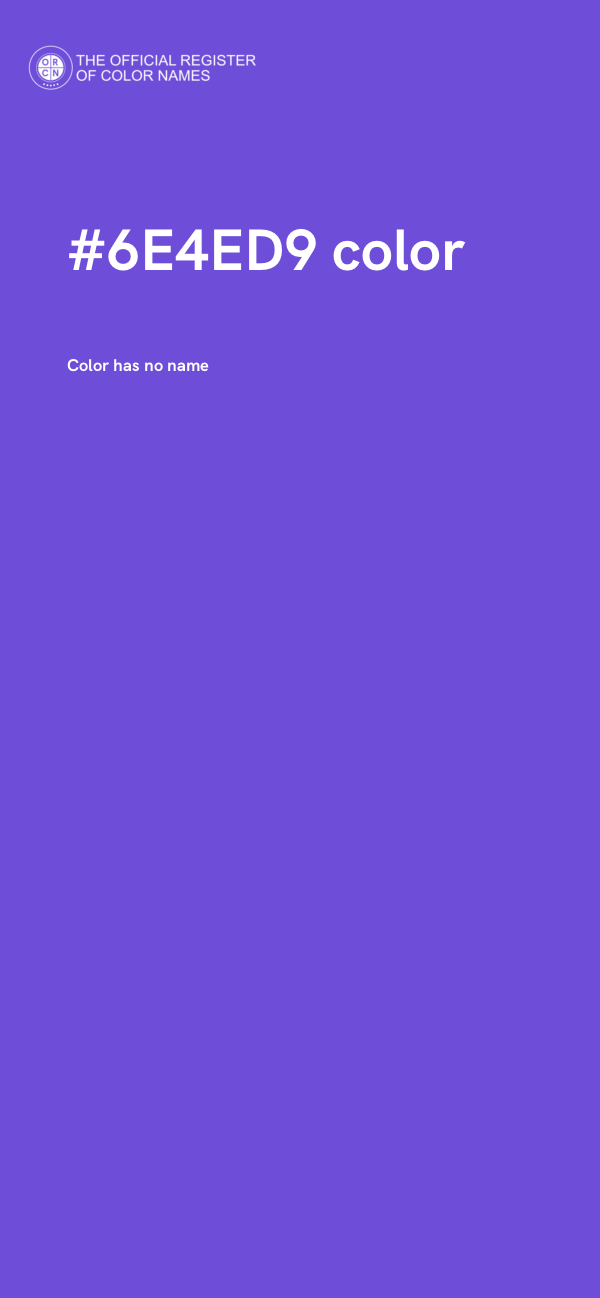#6E4ED9 color image