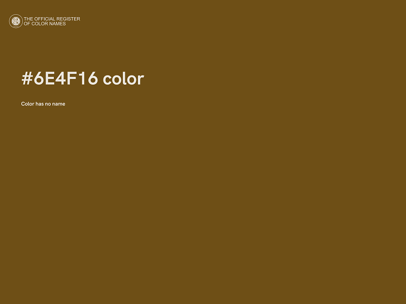 #6E4F16 color image