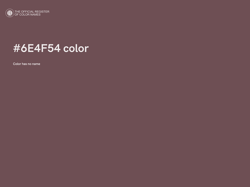 #6E4F54 color image