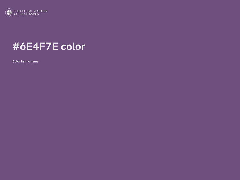 #6E4F7E color image