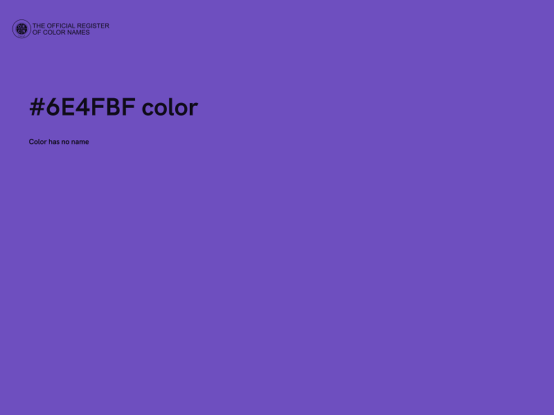 #6E4FBF color image