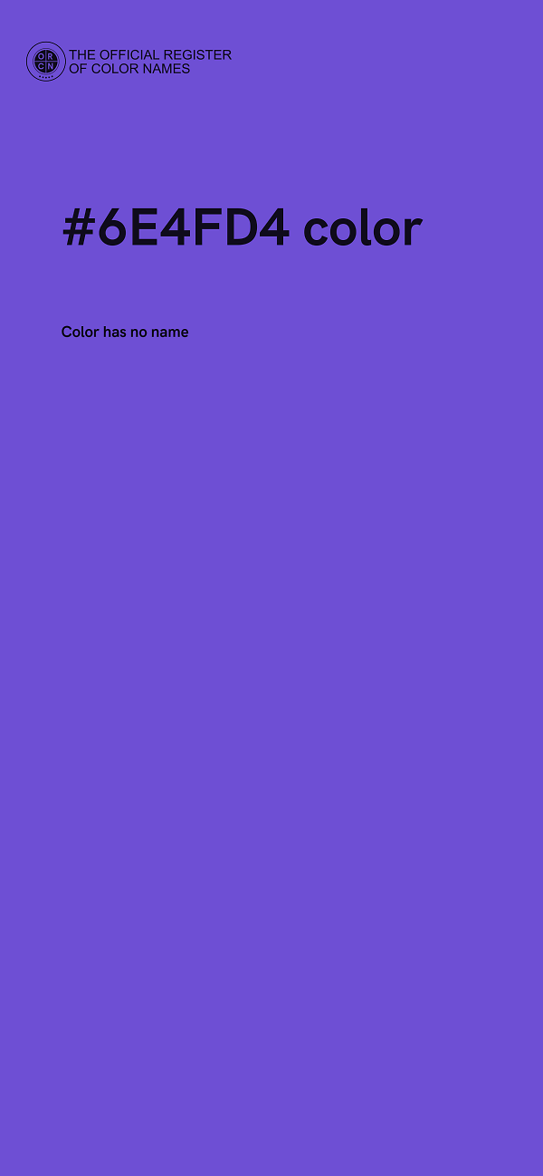 #6E4FD4 color image