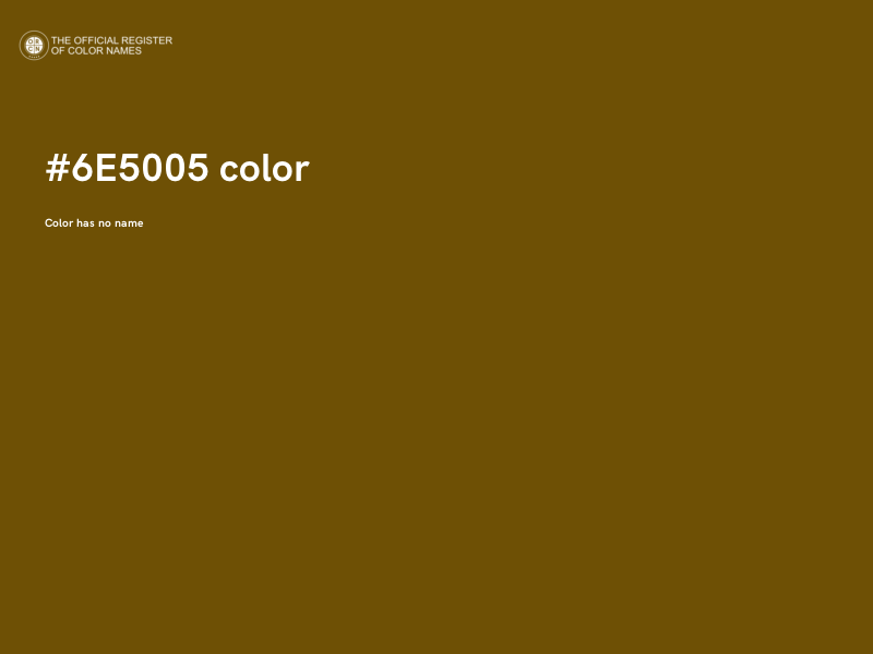 #6E5005 color image