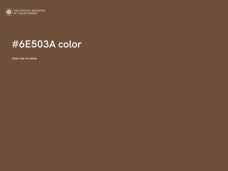 #6E503A color image