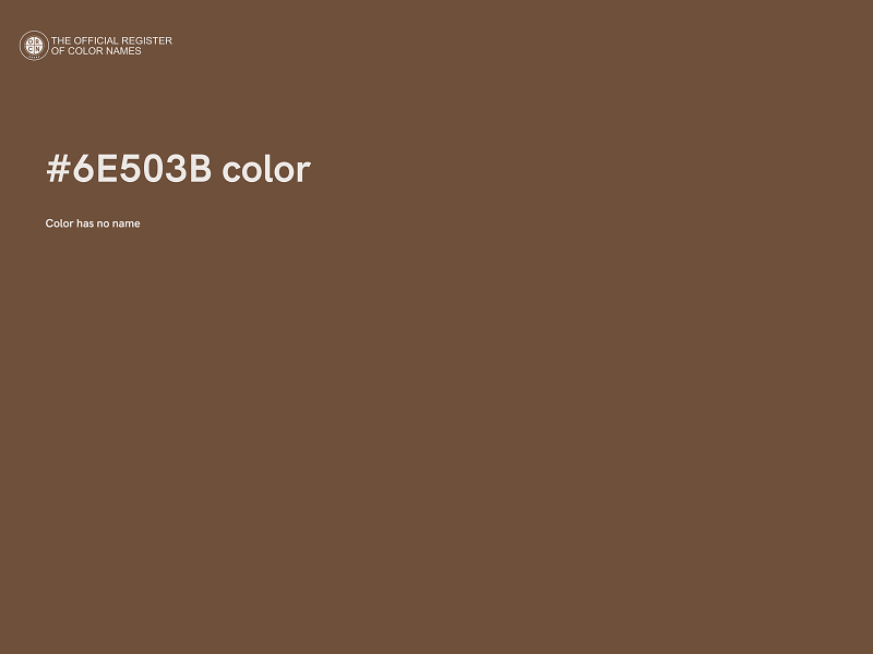 #6E503B color image