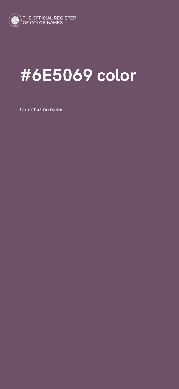 #6E5069 color image