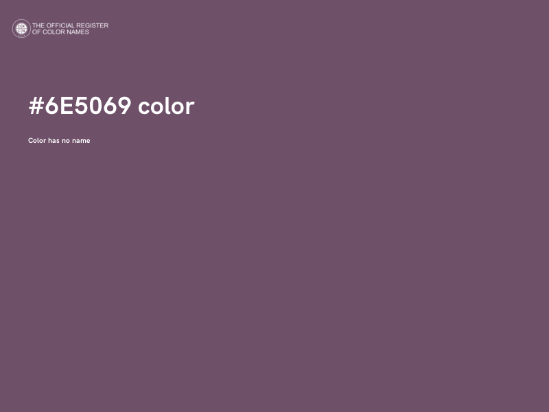 #6E5069 color image