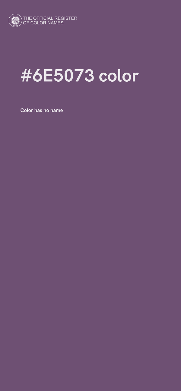 #6E5073 color image