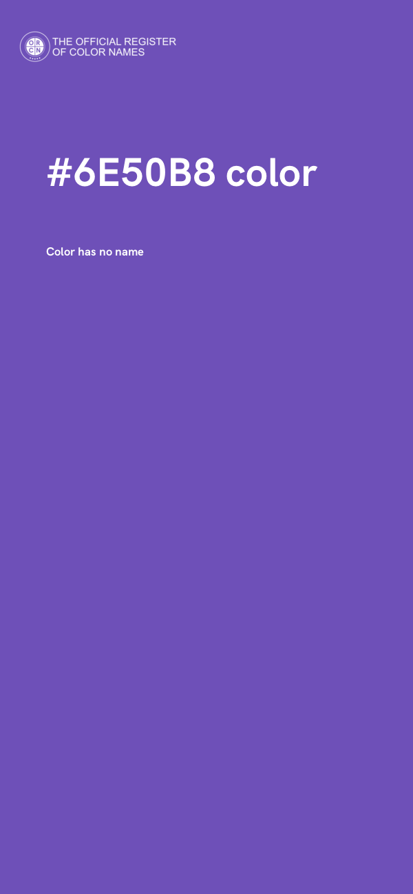 #6E50B8 color image