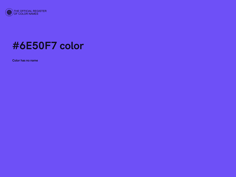 #6E50F7 color image