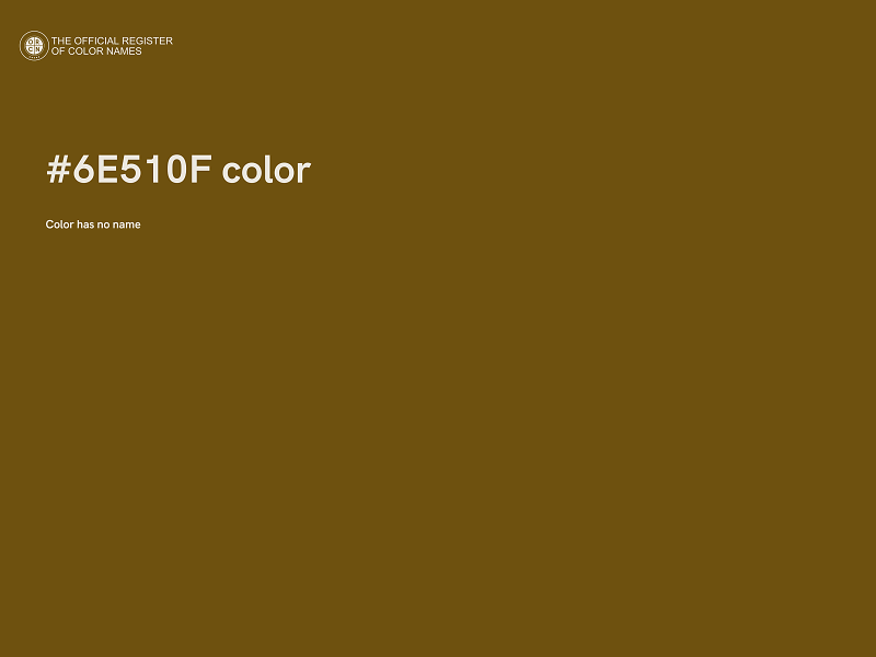 #6E510F color image