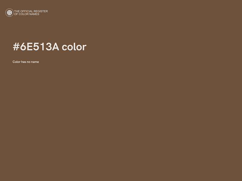 #6E513A color image