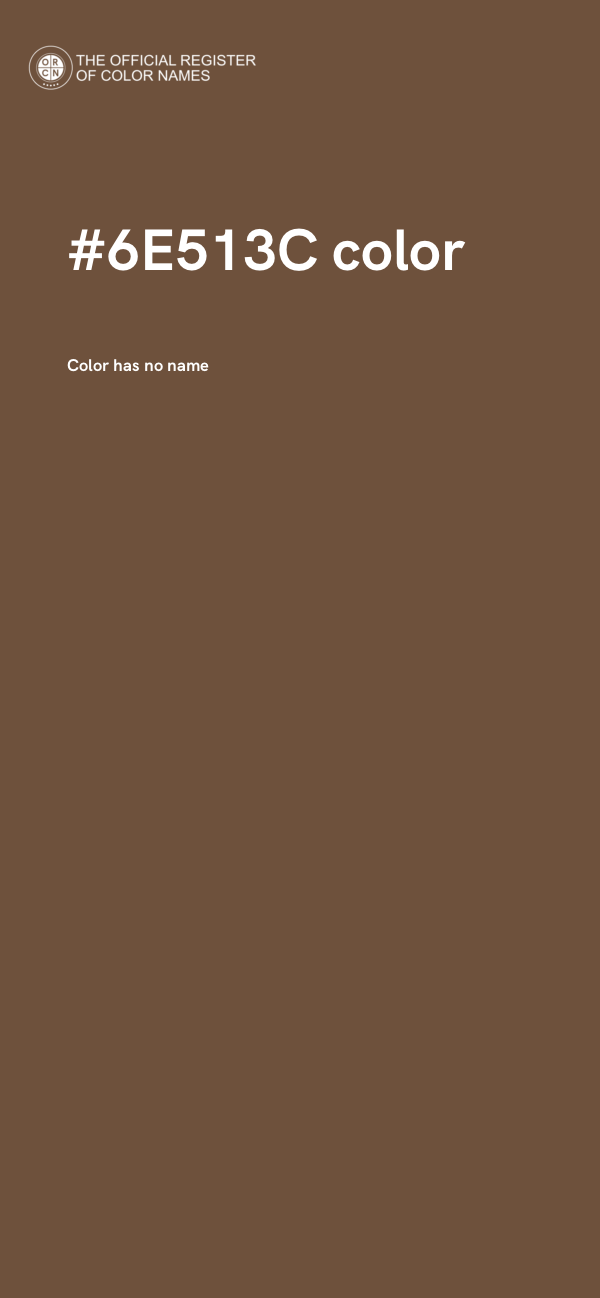#6E513C color image