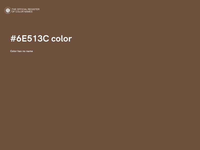 #6E513C color image