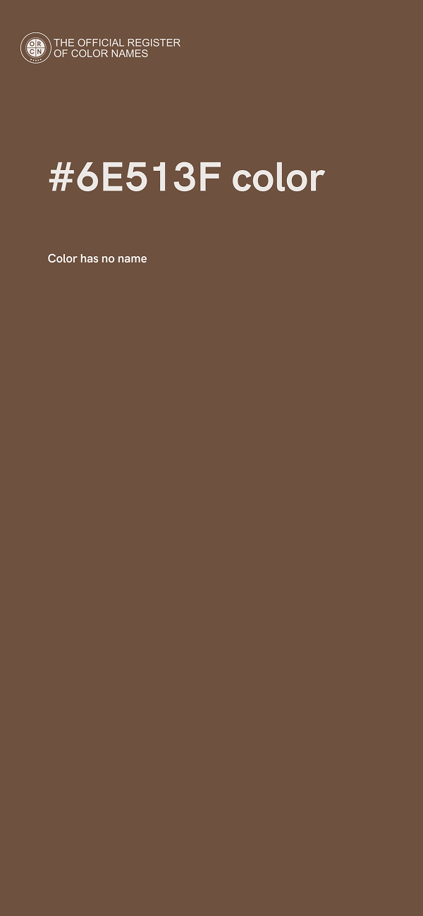 #6E513F color image