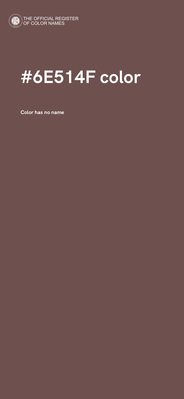 #6E514F color image