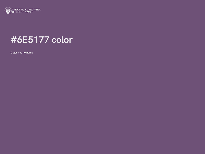 #6E5177 color image