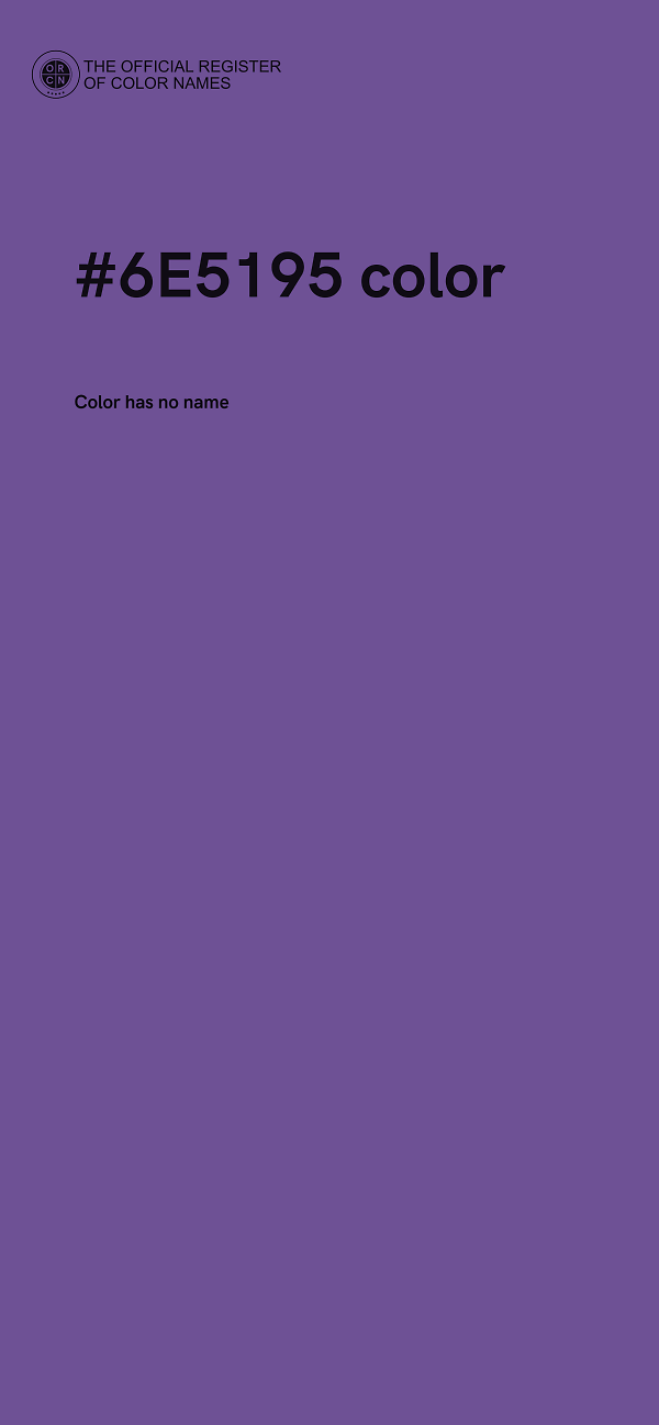#6E5195 color image