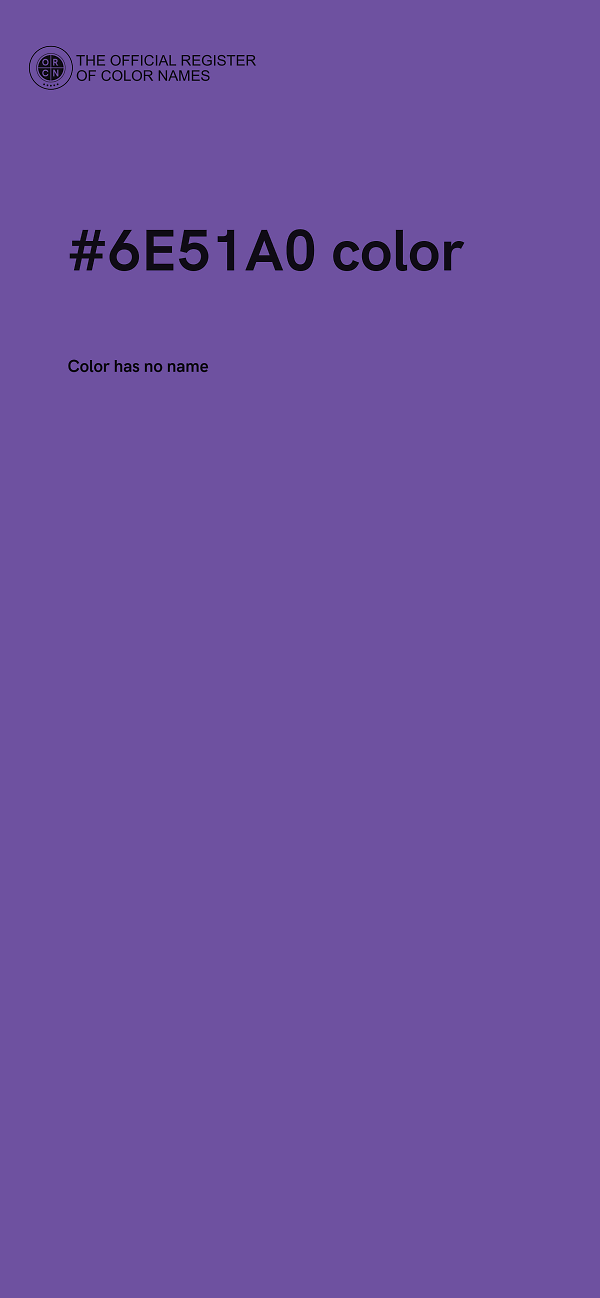 #6E51A0 color image