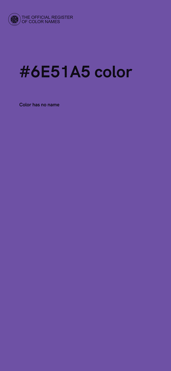 #6E51A5 color image