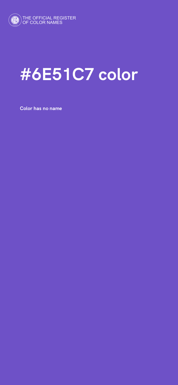 #6E51C7 color image