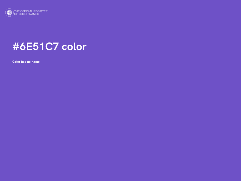 #6E51C7 color image