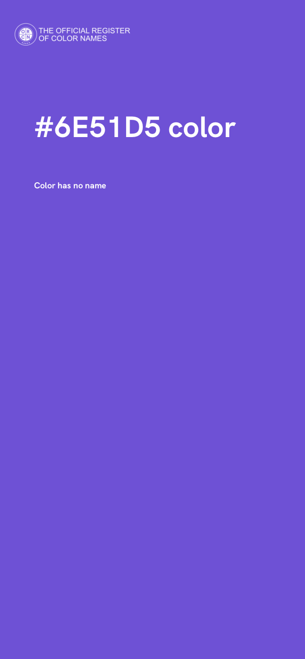 #6E51D5 color image