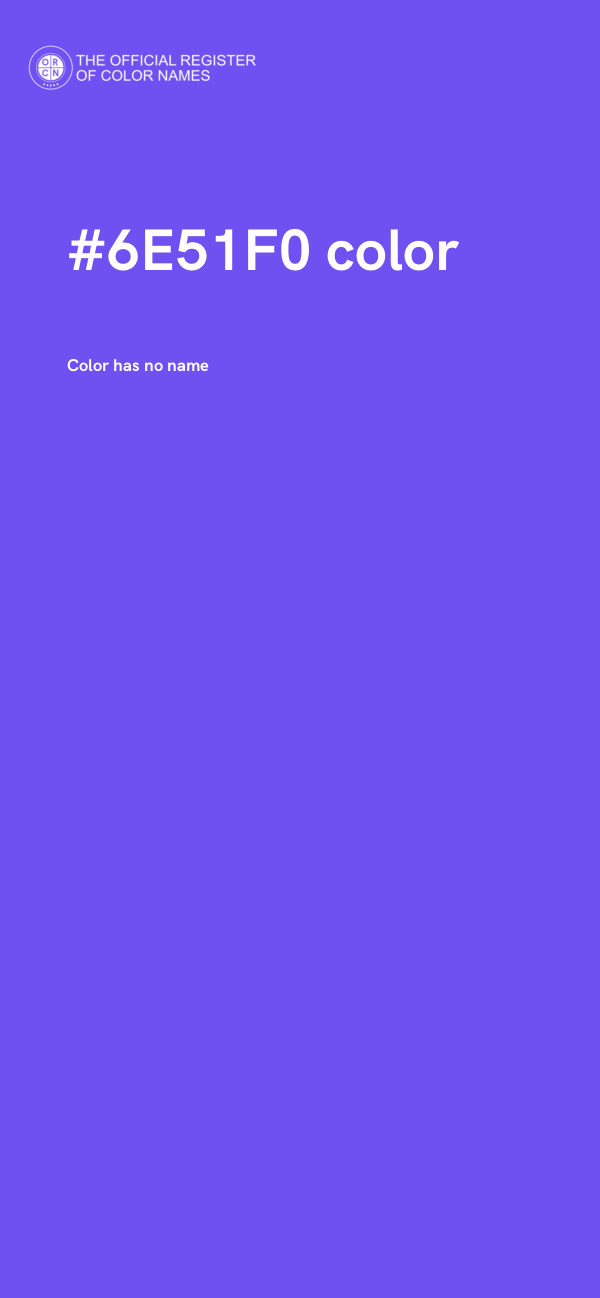 #6E51F0 color image