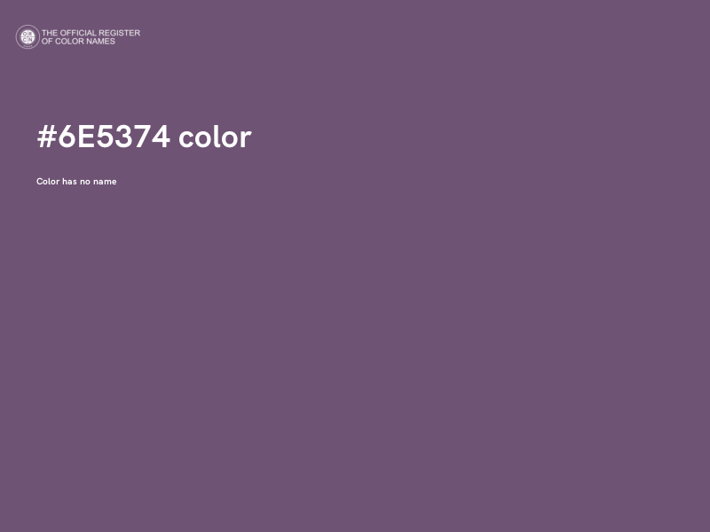 #6E5374 color image