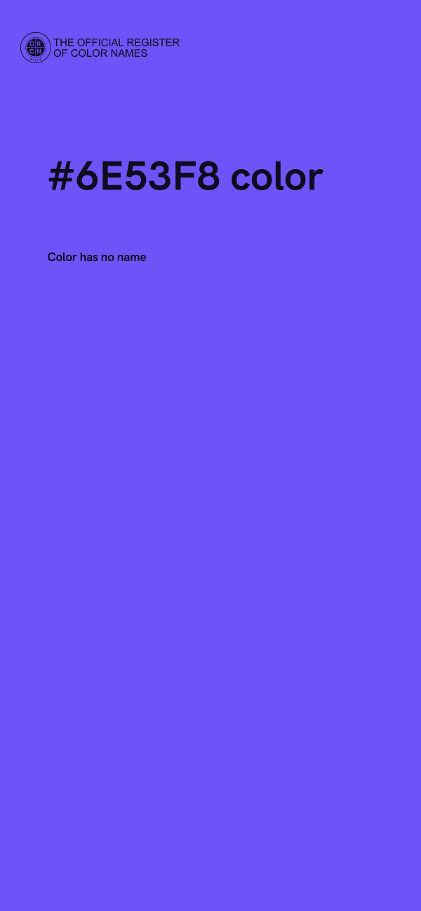 #6E53F8 color image