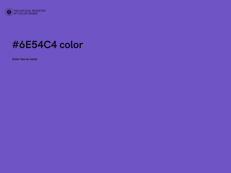 #6E54C4 color image