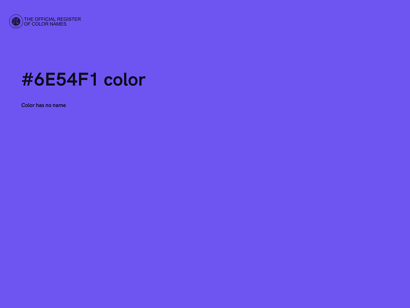 #6E54F1 color image