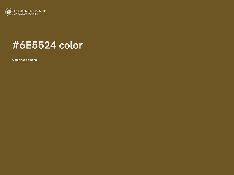 #6E5524 color image