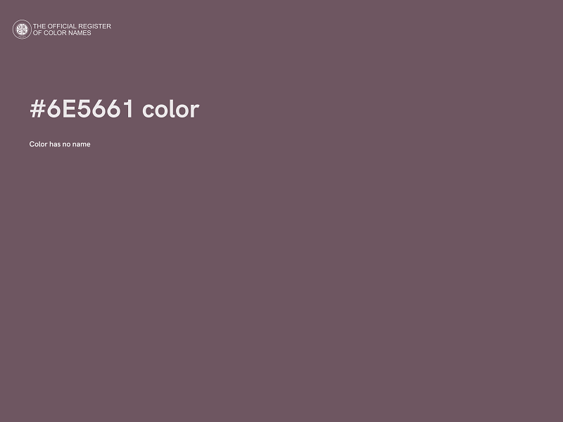 #6E5661 color image