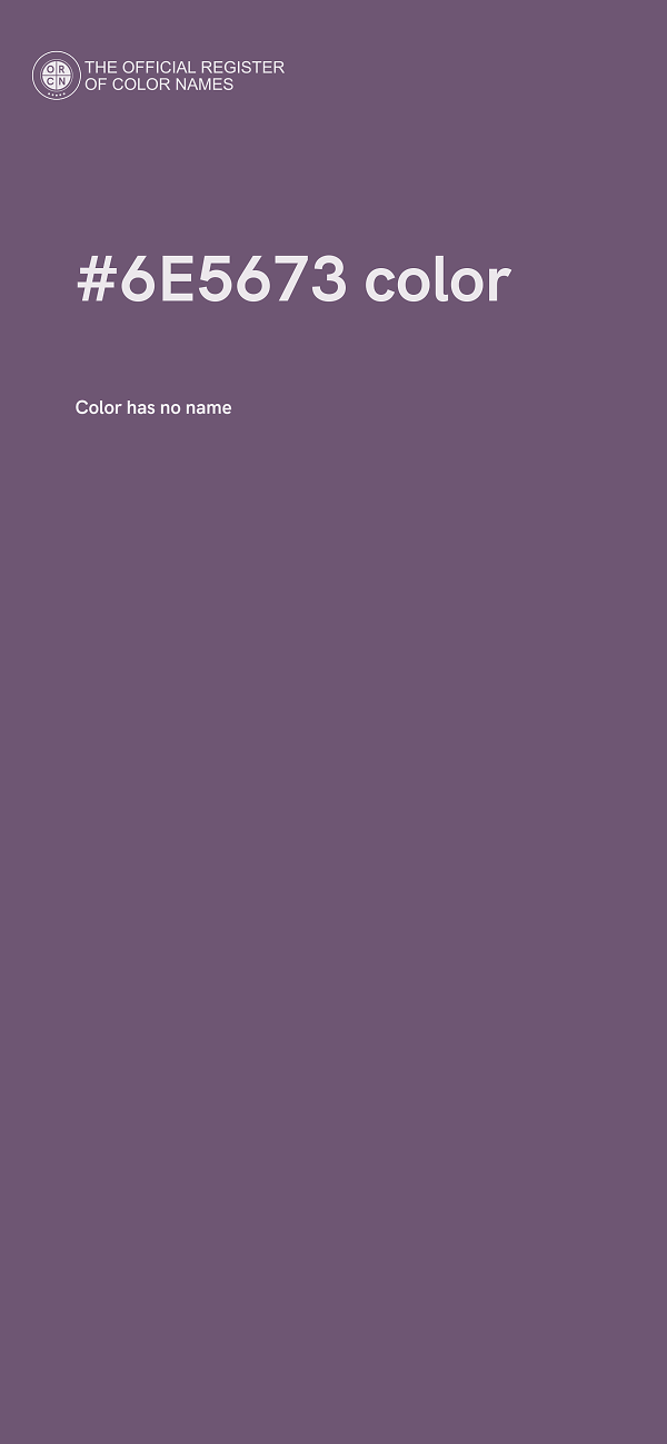 #6E5673 color image