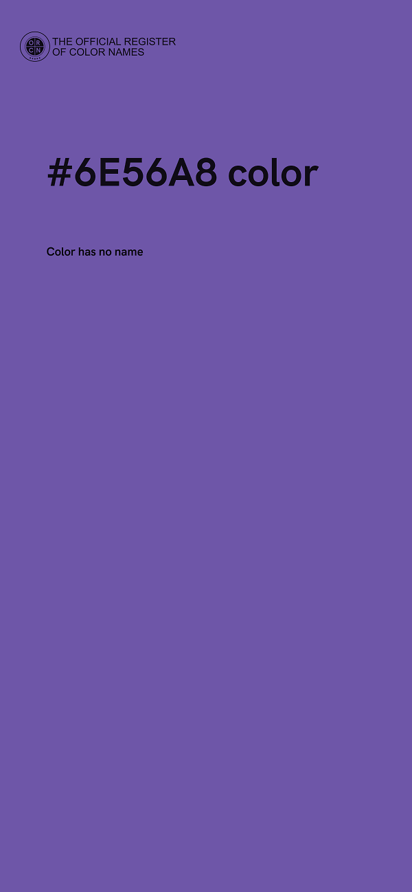 #6E56A8 color image